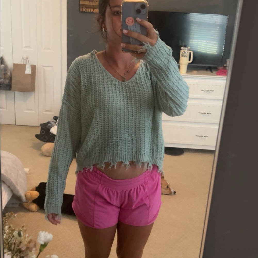 Freshman Mint Green Crew Neck Sweater